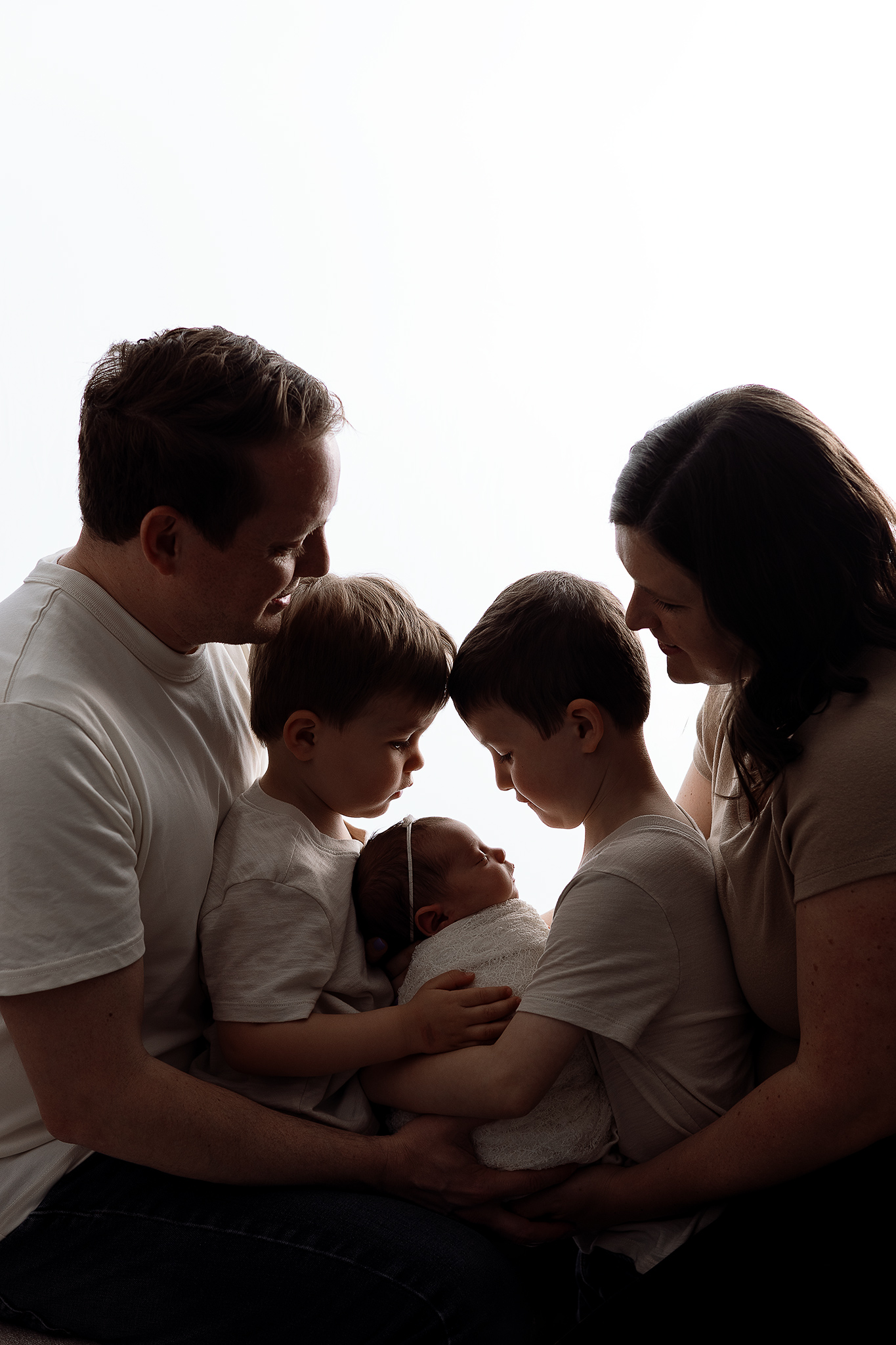 Fine art newborn detail image with soft shadowing