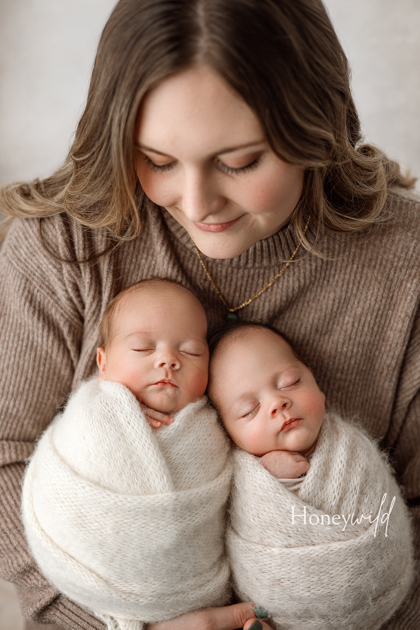 Fine art newborn portrait by West Michigan newborn photographer